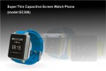 iParaAiluRy® Quad Band Multi-function Bluetooth Smart Watch EC306 Touch Screen SMS and Internet Make and Answer Calls