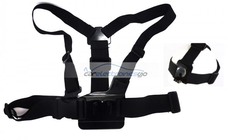 iParaAiluRy® A model Chest Strap Mount Belt Band with B model head band for GoPro HD Hero 3 2 1 - Click Image to Close