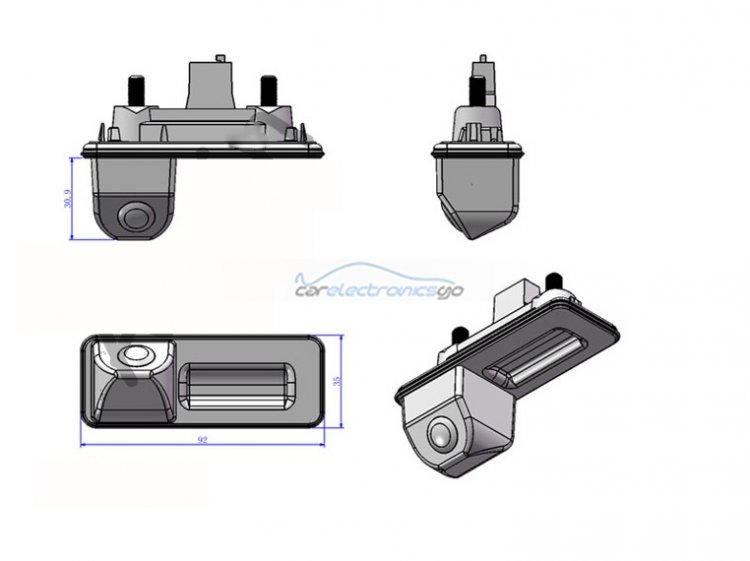 iParaAiluRy® Wired CCD 1/3" car parking camera Hot sell 728*582 Car camera wholesale for Skoda Octavia 2010 2012 2013 Skoda Fabia 2012 - Click Image to Close