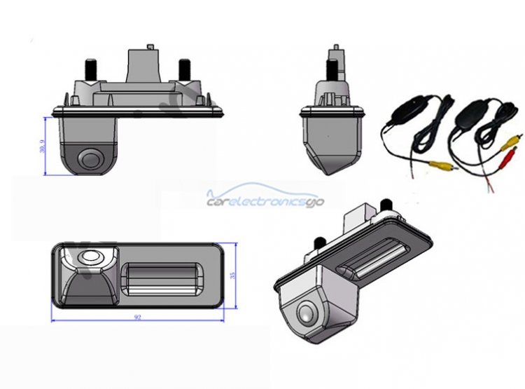 iParaAiluRy® New coming 2.4G Wireless CCD Car backup Camera for Skoda Octavia 2010 2012 2013 Skoda Fabia 2012 Night Vision Parking camera - Click Image to Close