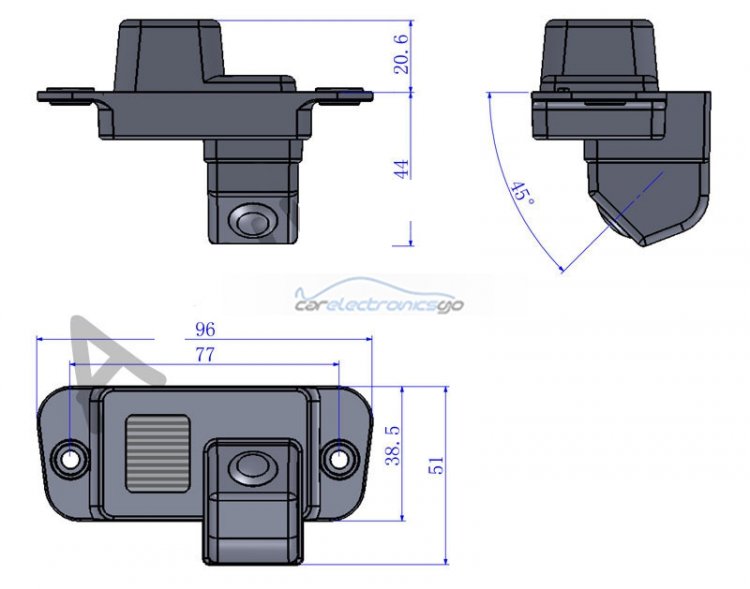 iParaAiluRy® car parking camera with 2.4Ghz Wireless Transmitter and Receiver Special for SsangYong Actyon 2011rearview camera - Click Image to Close