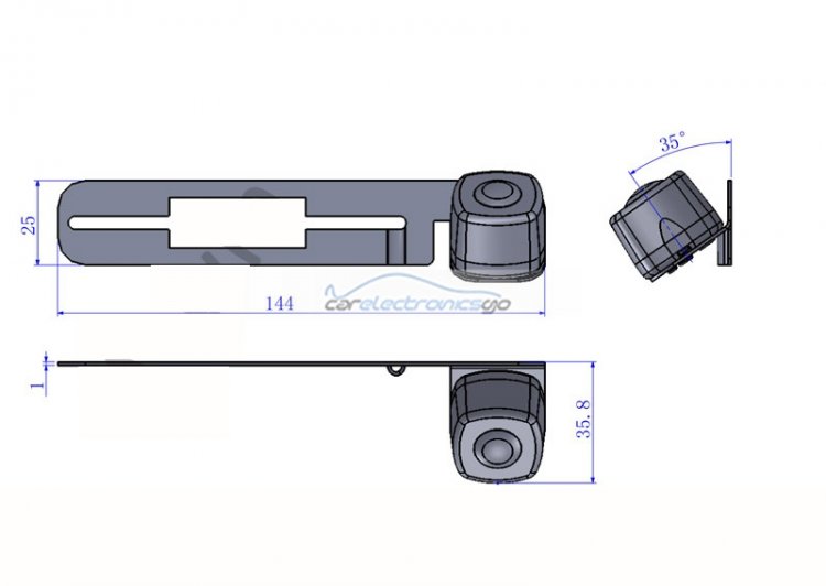 iParaAiluRy® Wired CCD 1/3" car parking camera Hot sell 728*582 Car camera wholesale for VW Lavida - Click Image to Close