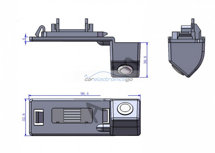 iParaAiluRy® for Audi A5 2011-2012 Audi A4L 2009-2012Audi TT 201 backup resersing parking camera Top Quality CCD 1/3" car rearview camera - Click Image to Close