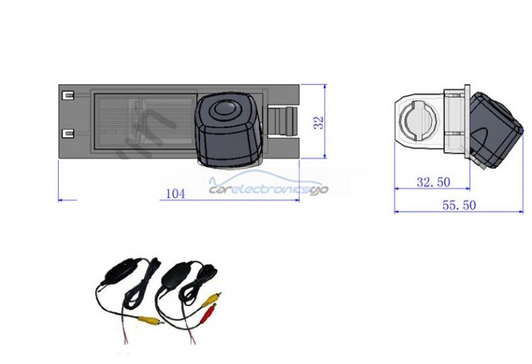 iParaAiluRy® New coming 2.4G Wireless high quality CCD Car backup Camera for Opel Vectra Astra Zafira New Regal 2009 Parking camera - Click Image to Close