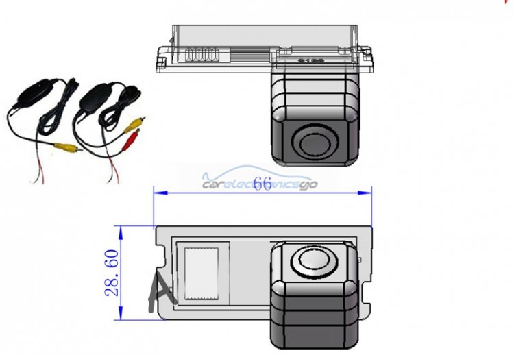 iParaAiluRy® For Chery A3 Hatchback 2011 /A1/G3 2012 / Eastar parking rear backup camera night version CCD HD Wiresless - Click Image to Close